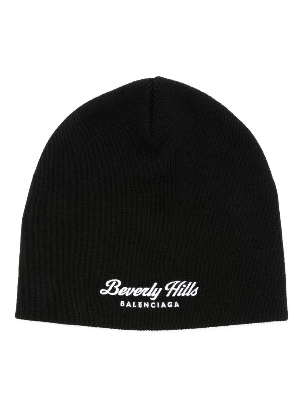 Balenciaga Beverly Hills ribbed beanie - Black