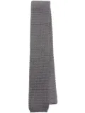 Brunello Cucinelli knitted silk tie - Grey