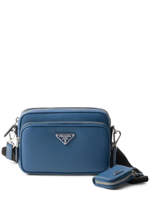 Sac porté épaule en cuir Saffiano - Prada - Modalova