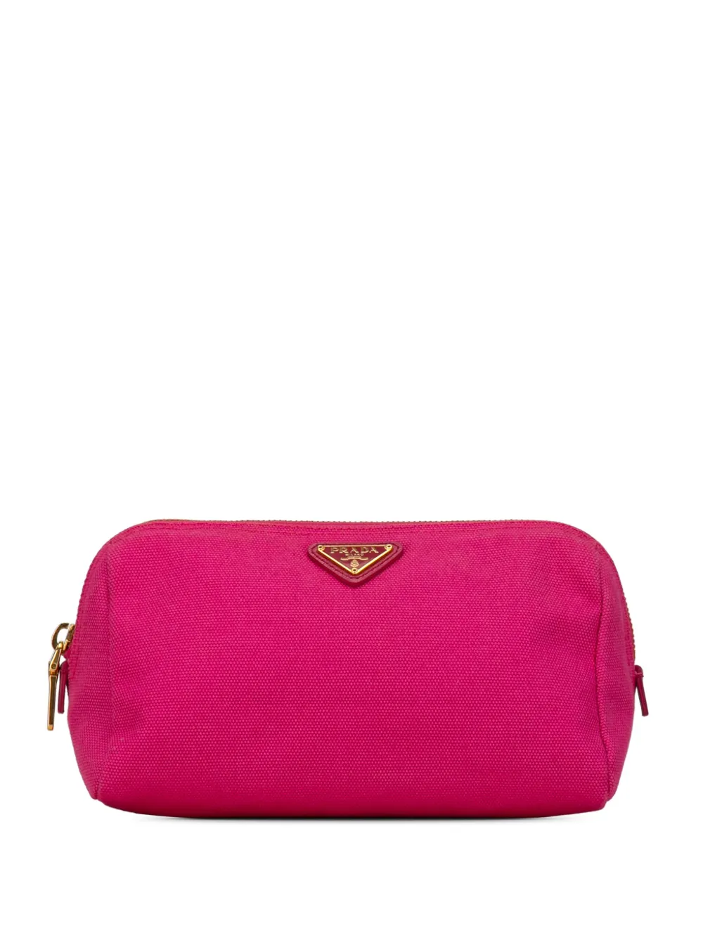 Pre-owned Prada 2000-2013 Canvas Pouch In Pink