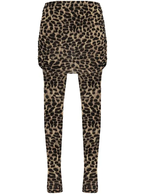 Blumarine leggins con estampado de leopardo