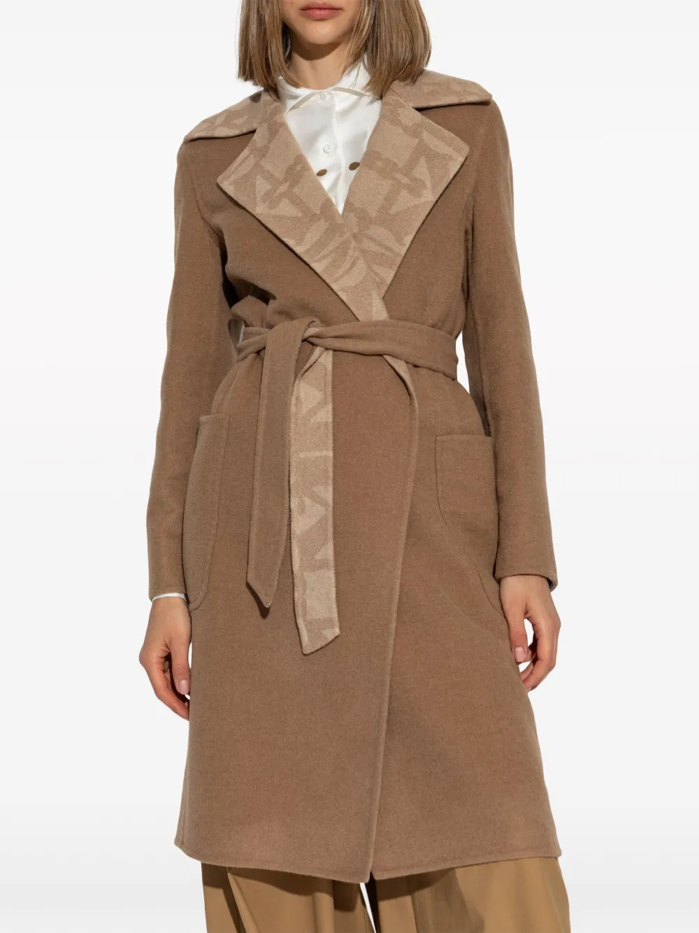  Max Mara Abito Reversible Coat - Brown 
