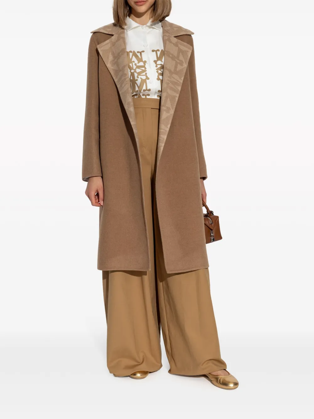  Max Mara Abito Reversible Coat - Brown 