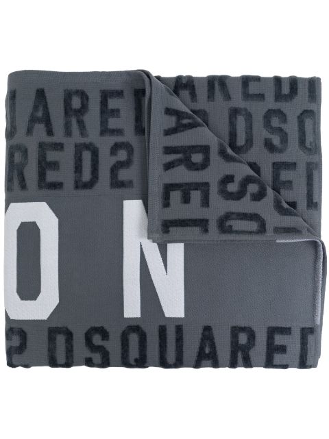 DSQUARED2 all-over-logo cotton towel Men