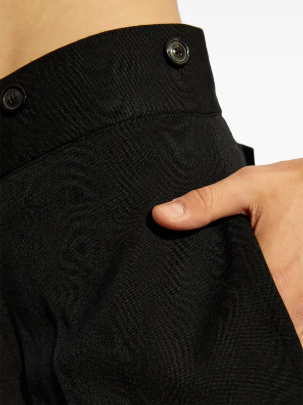 Maison Margiela four-stitch Wool Trousers | Black | FARFETCH