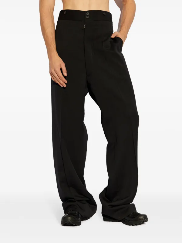 パンツ MAISON MARGIELA Four stitches pants Black Four stitches wool straight pants in black - Maison Margiela