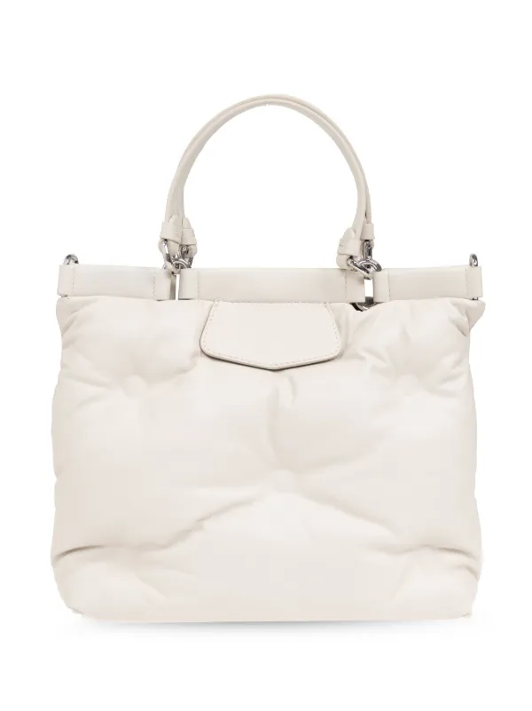 ★MAISON MARGIELA GLAM SLAM TOTE BAG SMALL Maison Margiela Small Glam Slam Tote Bag | Neutrals