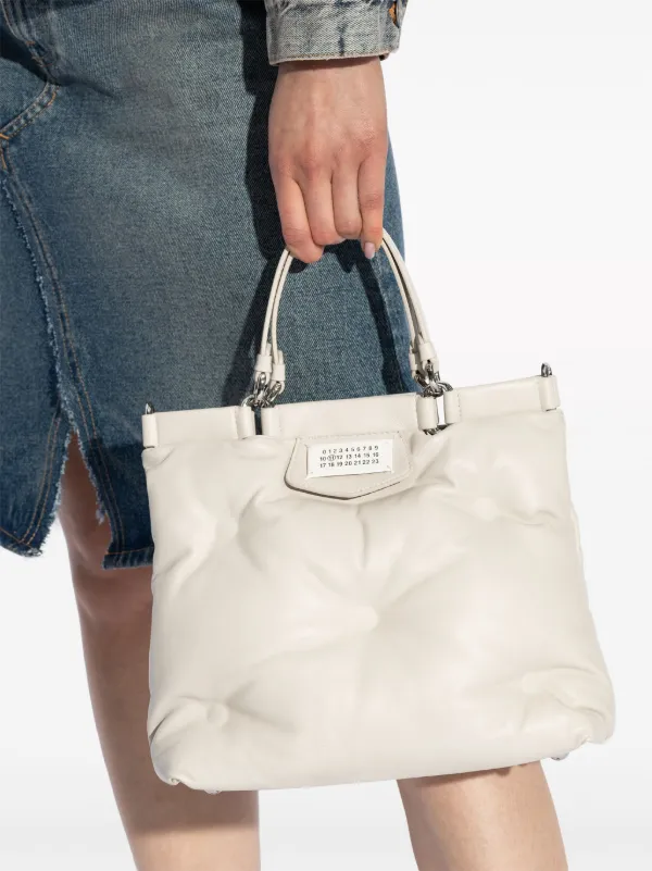★MAISON MARGIELA GLAM SLAM TOTE BAG SMALL Maison Margiela Small Glam Slam Tote Bag | Neutrals