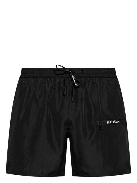 Balmain logo-print swim shorts