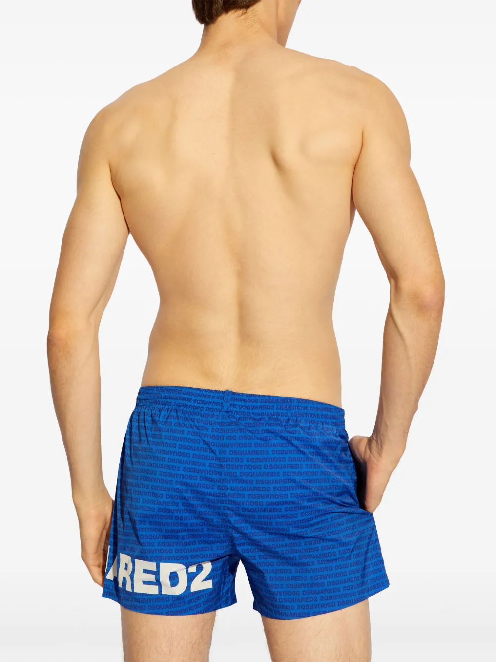 DSQUARED2 Zwembroek met logoprint Blauw