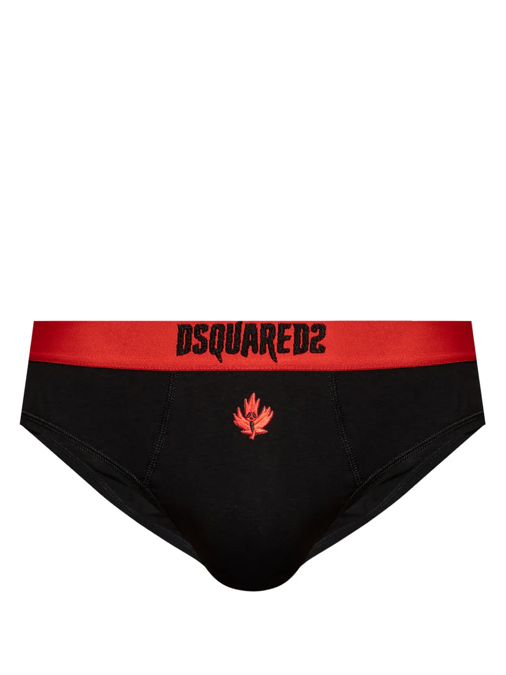 Dsquared2 Horror maple leaf-embroidered briefs - Nero