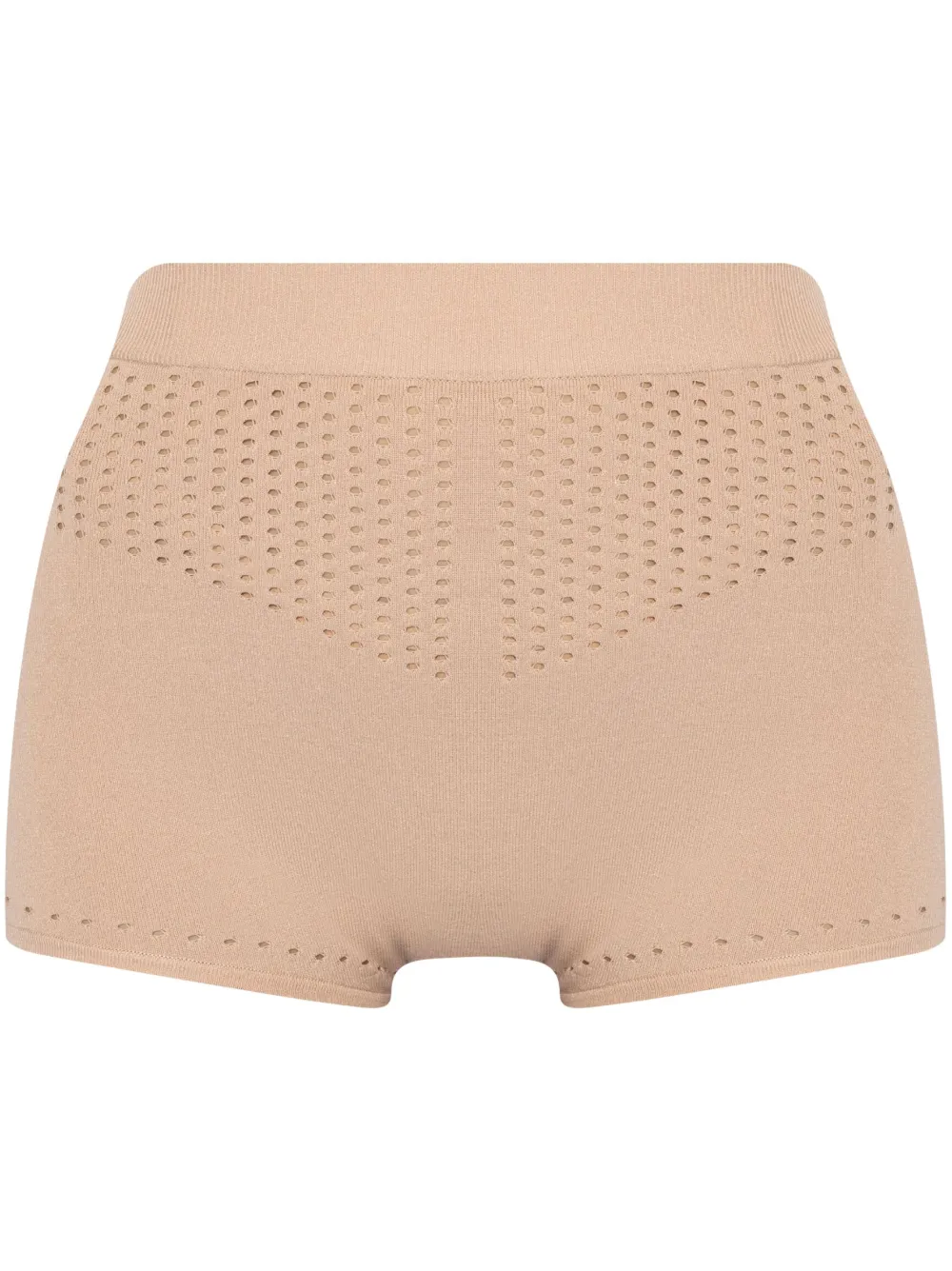 Max Mara knitted hight-waited shorts - Neutrals