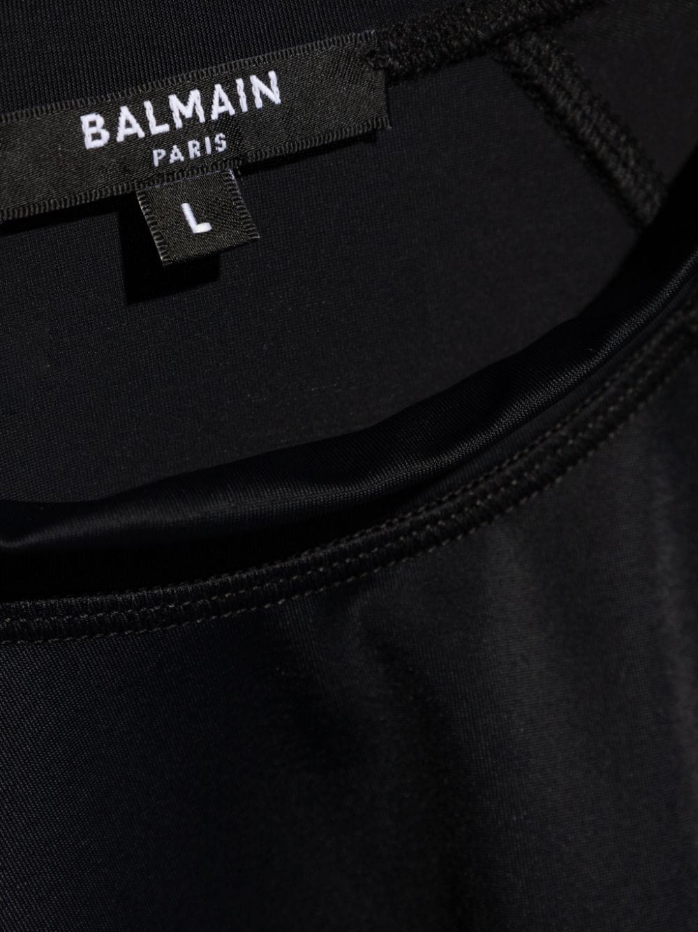 Shop Balmain Logo-print T-shirt In Black