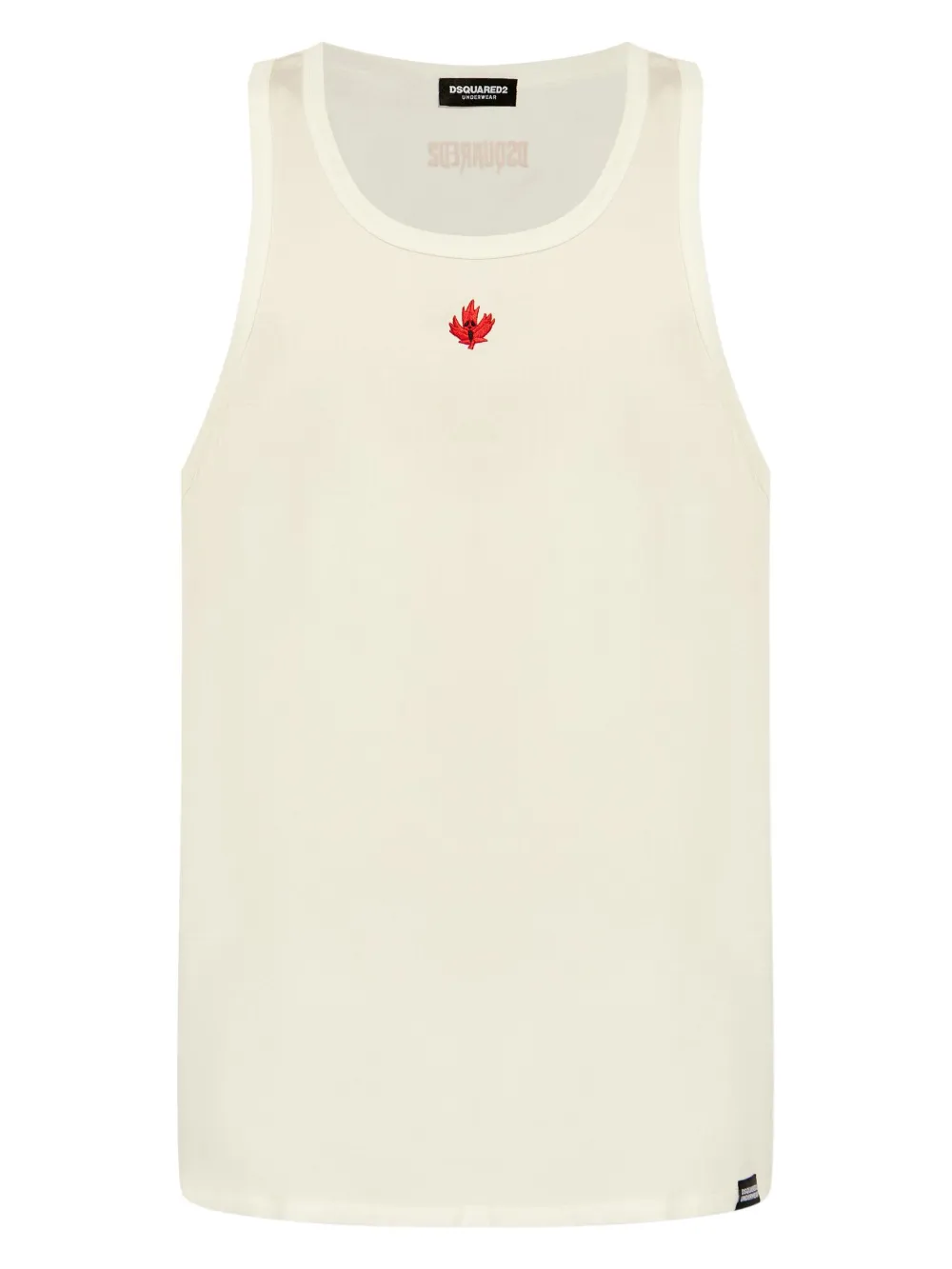 DSQUARED2 Tanktop met geborduurd logo Beige