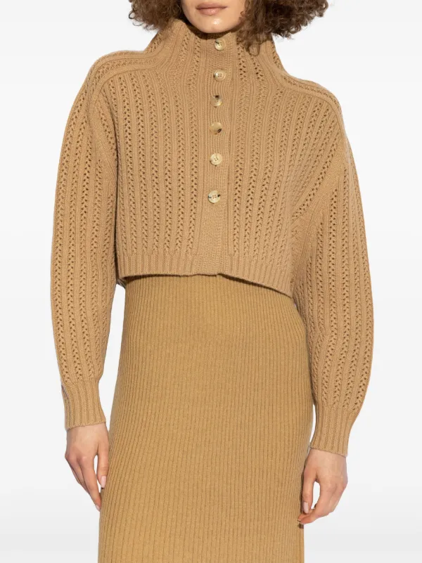 Max Mara - 美品 マックスマーラ 24AW ホデイダ HODEIDA クロップド セーター Max Mara Hodeida クロップド セーター | ニュートラル