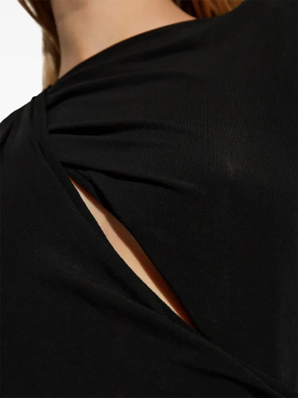 【関税込み】Isabel Marant ブラック Vinia ミニワンピース ISABEL MARANT Vinia cut-out Minidress | Black | FARFETCH JO