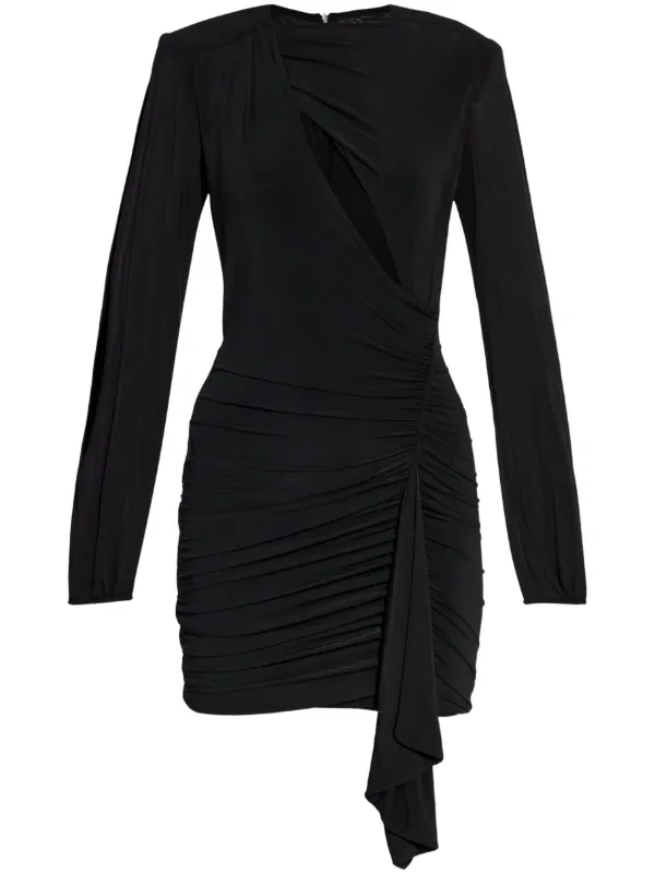 【関税&送料込】Isabel Marant Black Polyester Mini Dress luxury-women-isabel-marant-