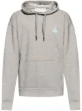 MARANT Matte logo-embroidered hoodie - Grey