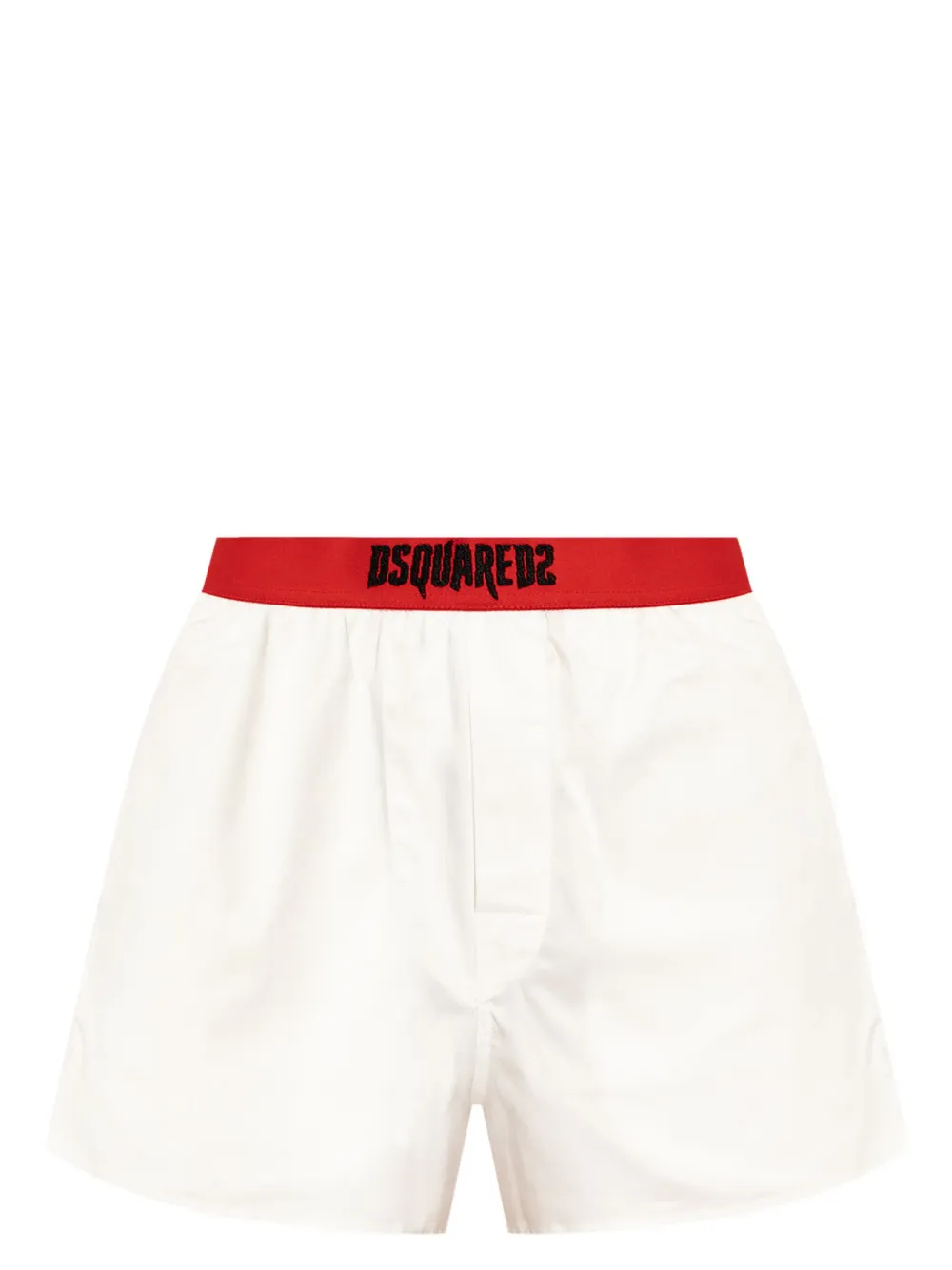 Dsquared2 Horror logo-embroidered cotton boxers - Bianco