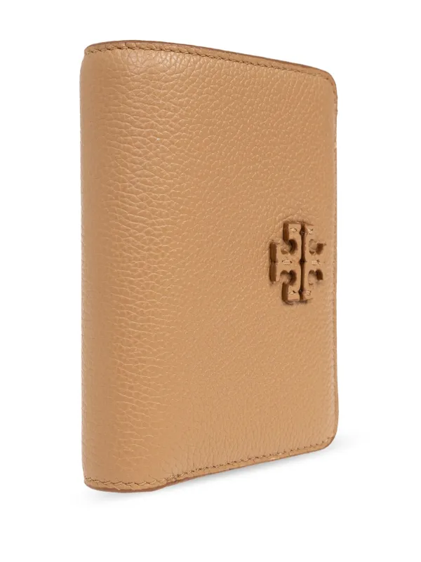 Tory Burch logo-patch Leather Wallet | Brown | FARFETCH