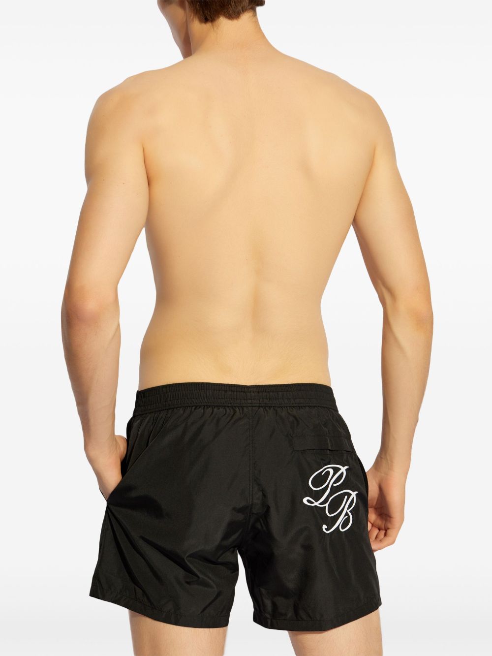 Balmain logo-print swim shorts Men