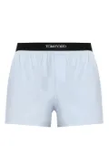 TOM FORD logo-waistband cotton boxer shorts - Blue