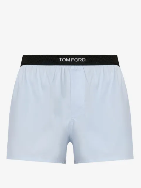 TOM FORD logo-waistband cotton boxer shorts