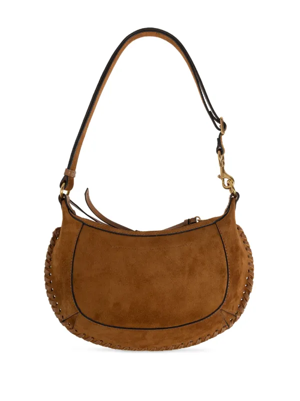 ISABEL MARANT OSKAN MOON ショルダーバッグ ブラウン ISABEL MARANT Oskan Moon レザー ショルダーバッグ スタッズ