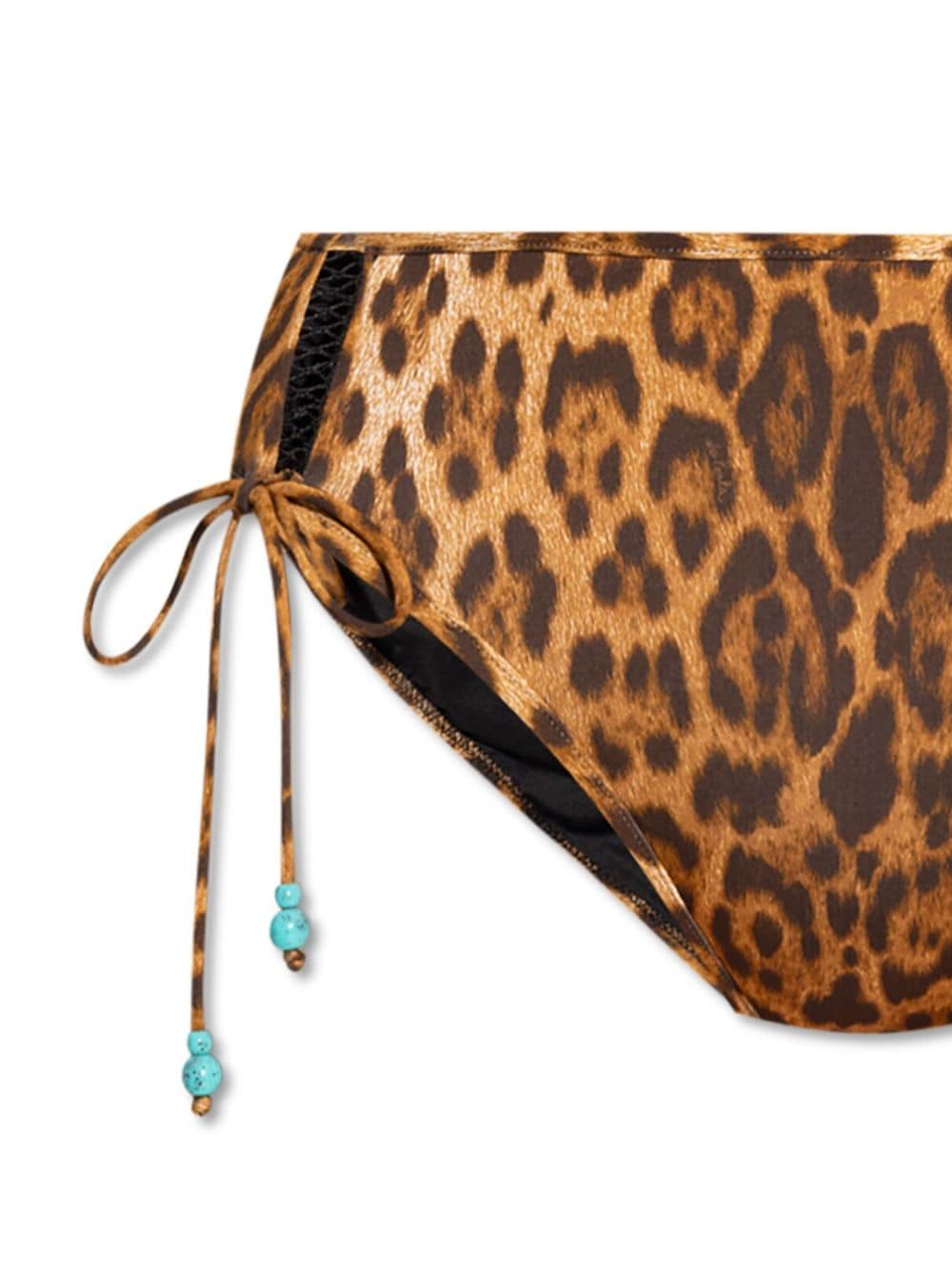 La Perla leopard-print side-tie bikini bottoms - Bruin