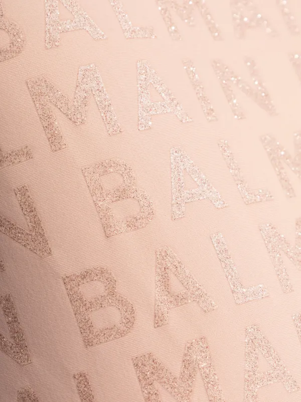 Balmain logo-print Swimsuit | Pink | FARFETCH