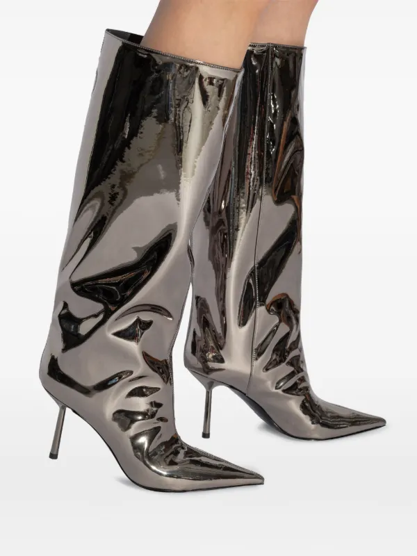 ロングブーツ LE SILLA BELLA BOOTS IN SUEDE Le Silla 100mm Bella calf-suede Boots | Black | FARFETCH CA