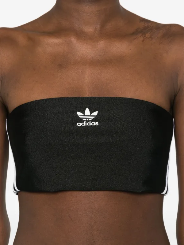 Adidas 3 stripes Bandeau Top Black FARFETCH AO