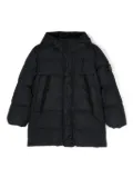 Stone Island Junior Compass-badge padded coat - Black