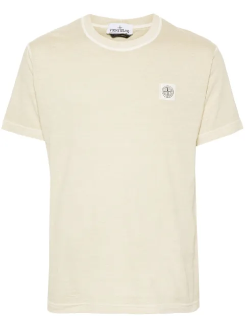 Stone Island Compass-appliqué cotton T-shirt