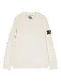 Stone Island Junior Compass-badge wool jumper - Neutrals