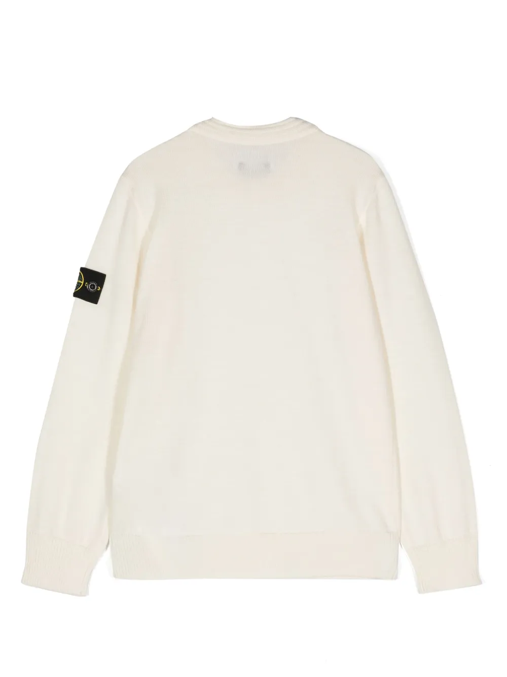 Stone Island Junior Suéter de lã com patch de bússola | Suéter de tricô e algodão | Image 2