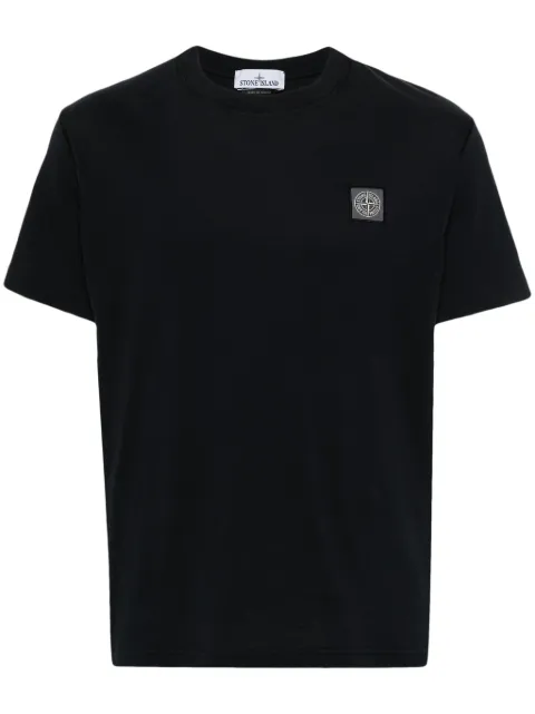 Stone Island logo-appliqué cotton T-shirt