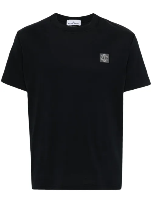 T-shirt en coton à logo appliqué - Stone Island - Modalova