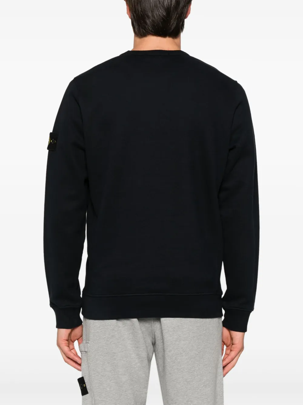 Stone Island Sweater met Compass-logopatch Blauw