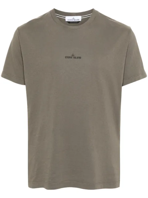 Stone Island logo-print cotton T-shirt