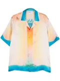 Casablanca L'Arch Colore silk shirt - Blue