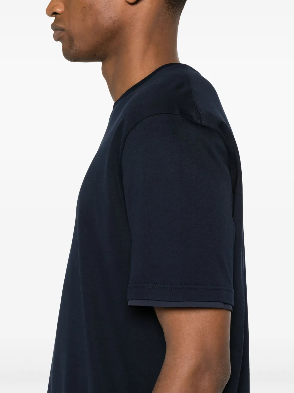 Herno Katoenen T-shirt Blauw