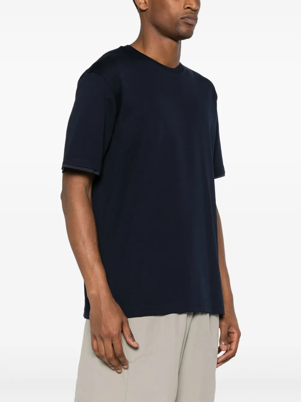Herno Katoenen T-shirt Blauw
