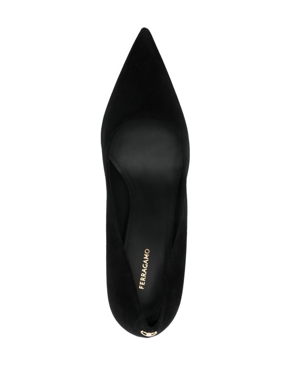 Ferragamo 55mm suede pumps Black