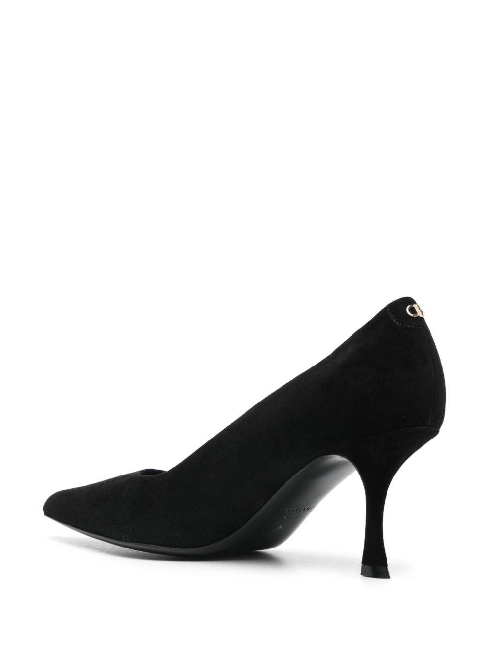 Ferragamo 55mm suede pumps Black