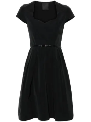 Valentino Garavani Bow-embellished Short-sleeved Dress - Black Valentino Garavani Bow-embellished Short-sleeved Dress - Black