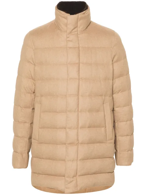 Herno high-neck zip-up quilted coat