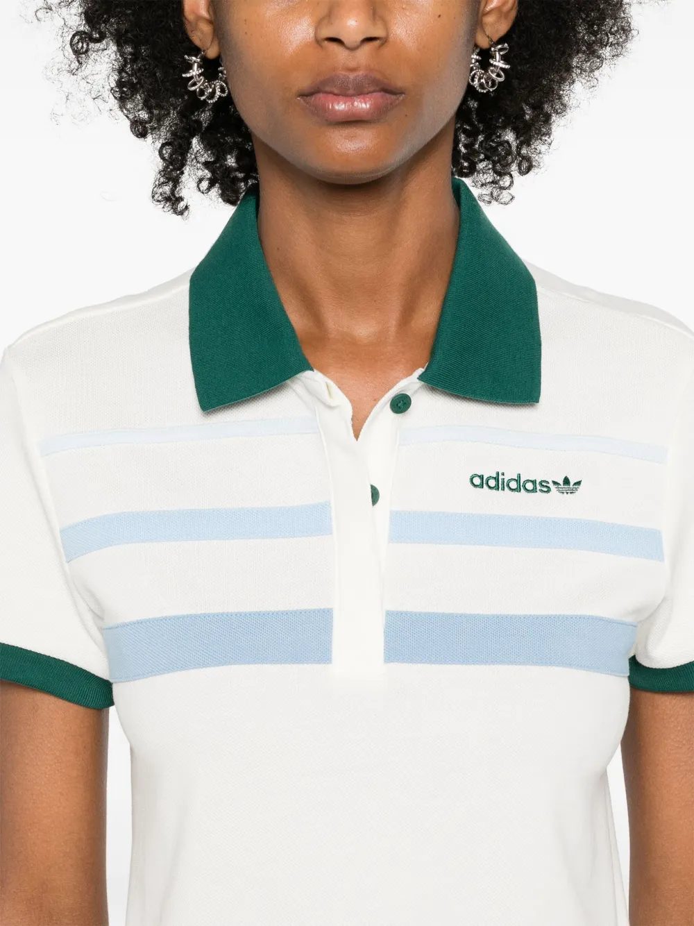 adidas Cropped poloshirt Wit