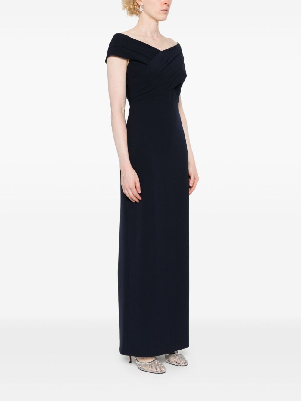 Lauren Ralph Lauren off-shoulder crepe gown Women