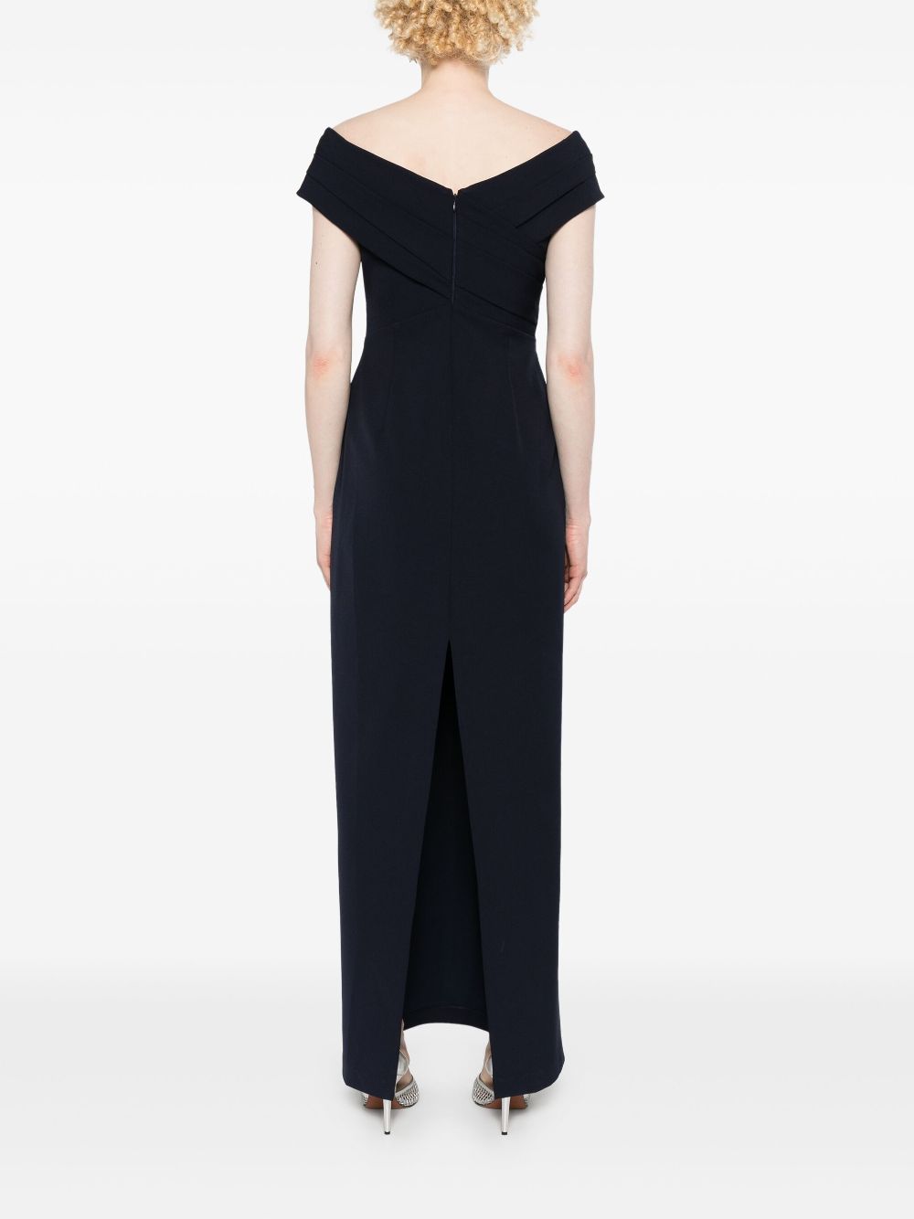 Lauren Ralph Lauren off-shoulder crepe gown Women